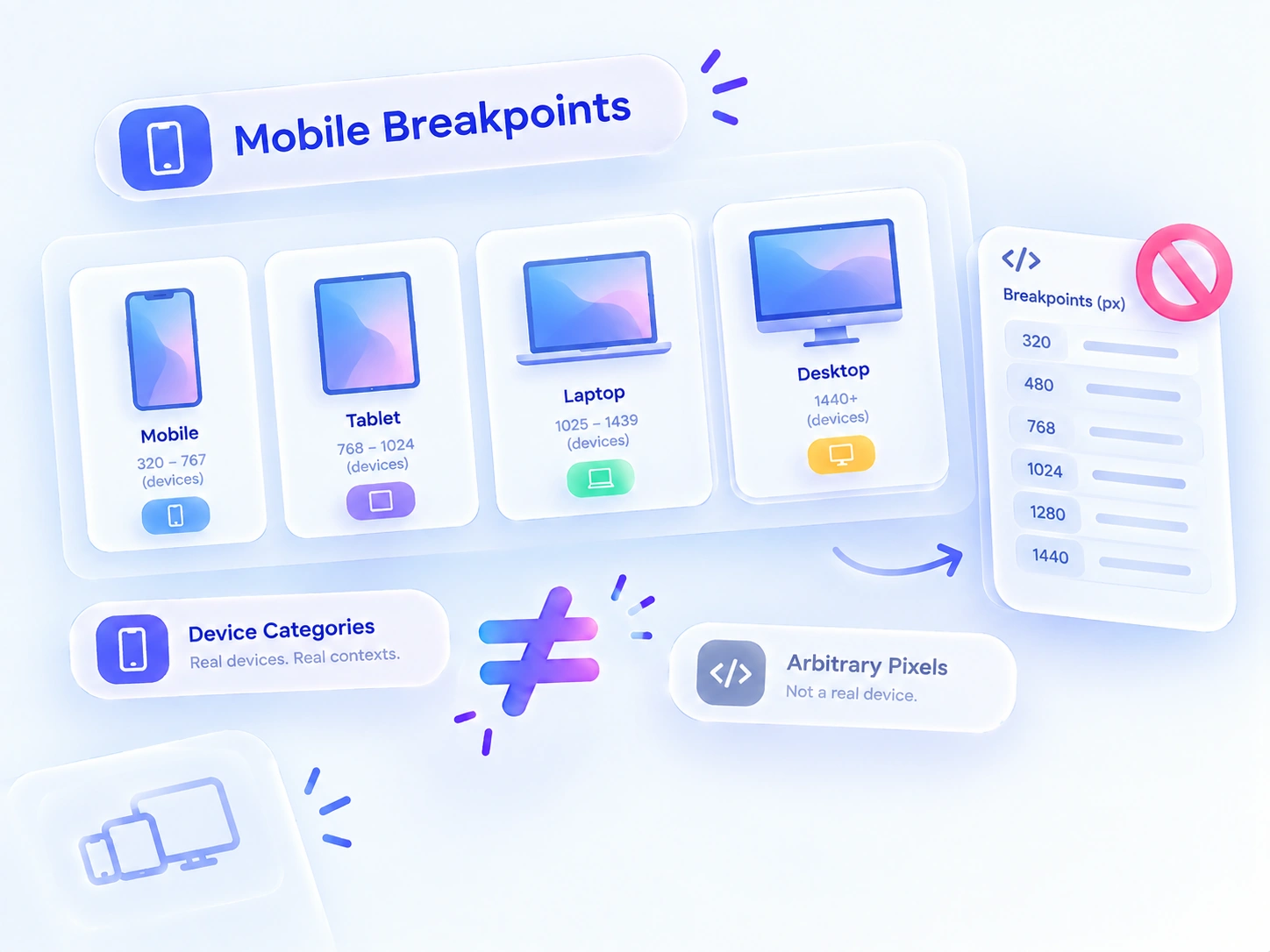 Mobile Breakpoints Are Device Categories, Not Arbitrary Pixels